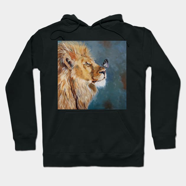 A Butterfly and a Lion Hoodie by Krusty